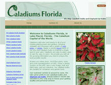 Tablet Screenshot of caladiumsflorida.com